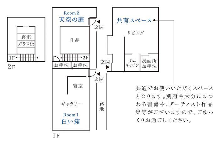 Art House Project The Row House Of Hamawaki Hotel Beppu Eksteriør billede